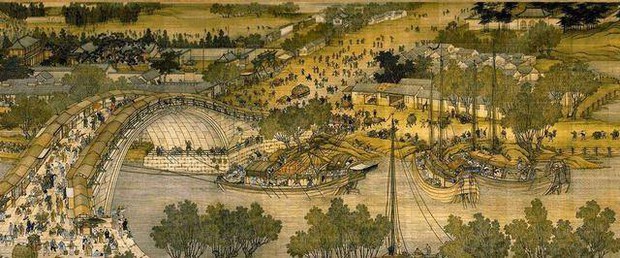 Bức tranh diễn tả cảnh nô nức nhộn nhịp của người dân thành Biện Kinh thời Bắc Tống trong tiết thanh minh