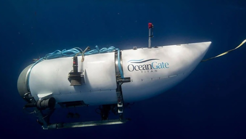 Hình ảnh một chiếc tàu ngầm Titan của công ty du lịch OceanGate Expeditions