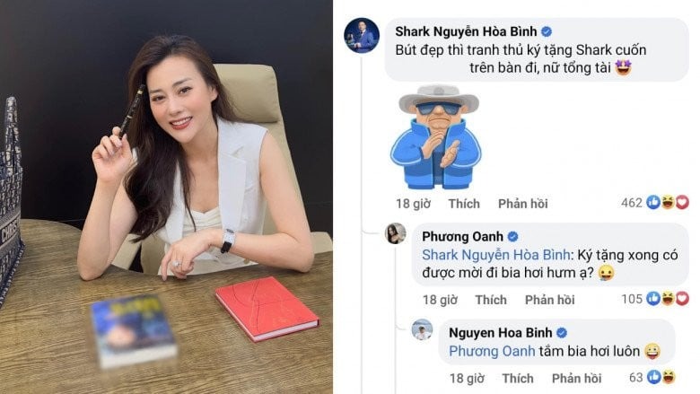 Shark Bình trêu chọc vợ trên mạng xã hội
