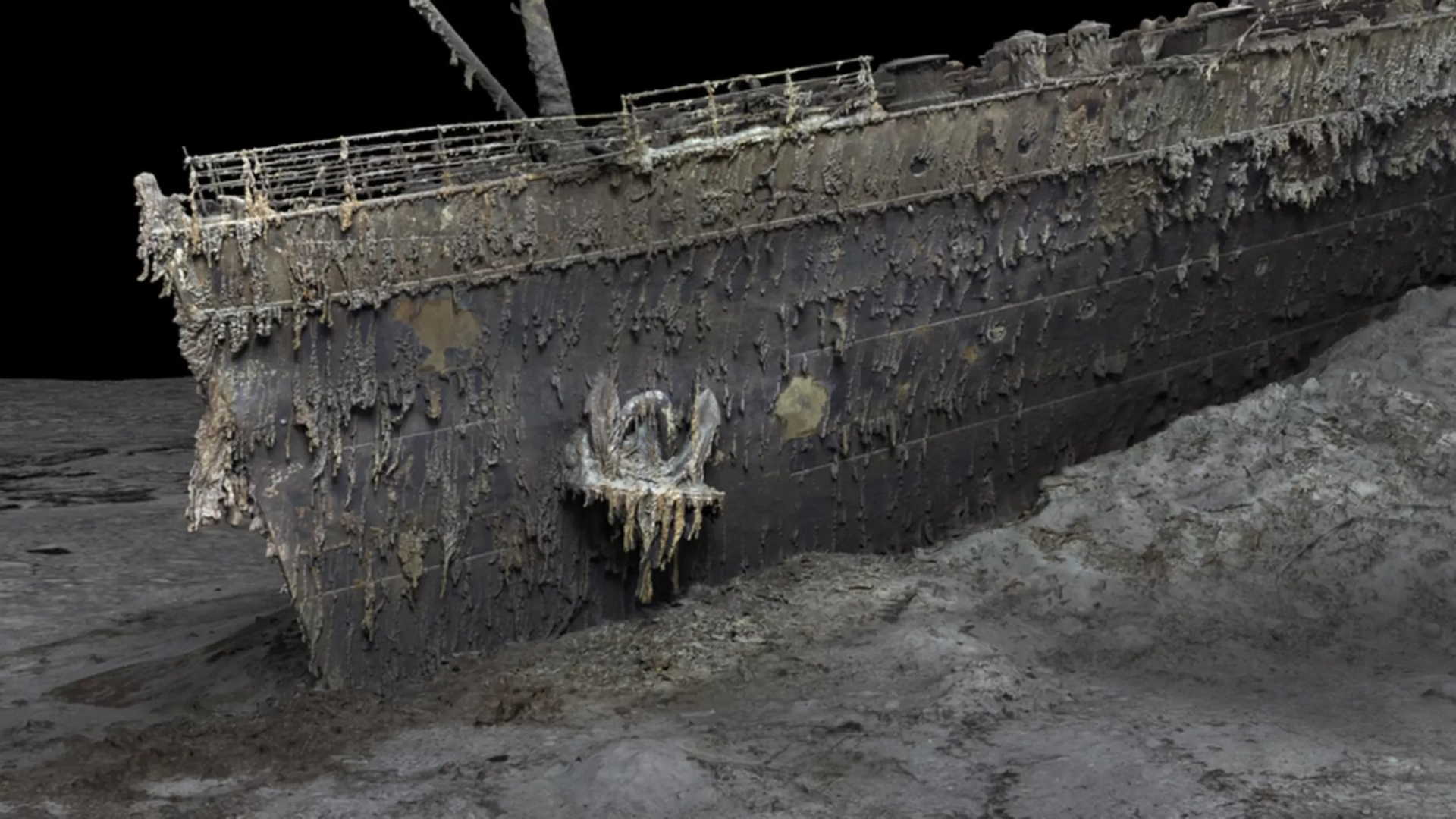 Hình ảnh xác tàu Titanic được chụp lại từ những chuyến thám hiểm trước đây