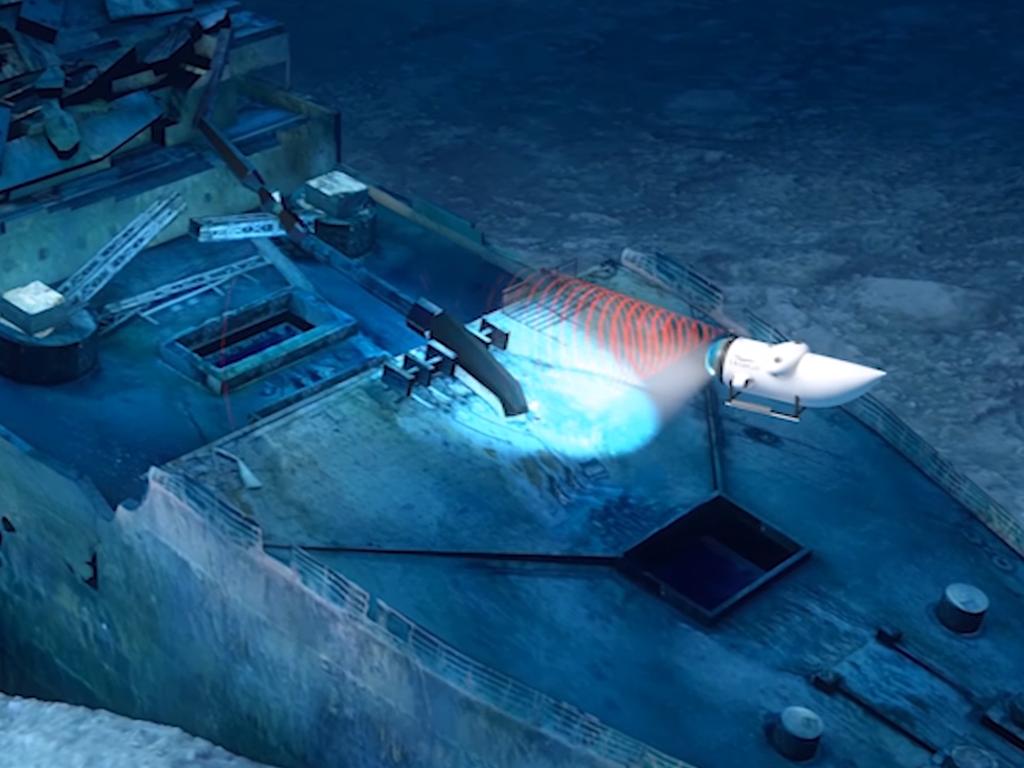 Hình ảnh tàu ngầm Titan được sử dụng cho tour lặn ngắm xác tàu Titanic