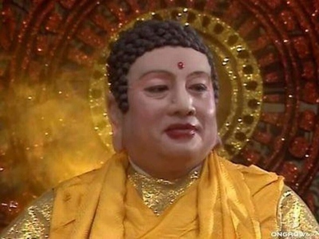 Hình ảnh mái tóc xoăn của Đức Phật Như Lai trong phim 'Tây Du Ký'