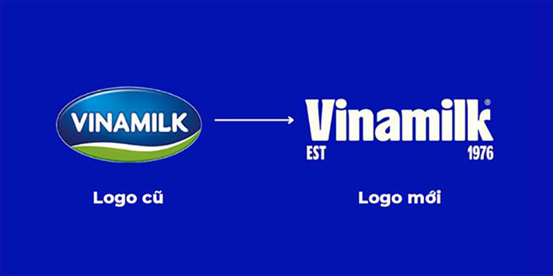 Vinamilk thay đổi hình ảnh logo nhận diện thương hiệu