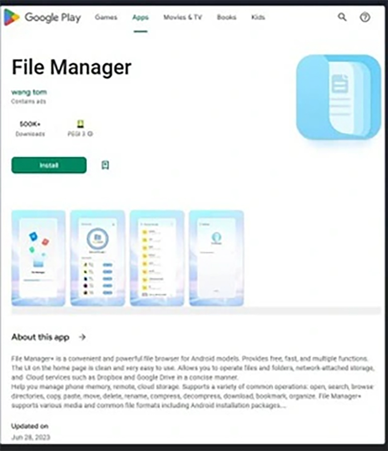 Ứng dụng 'File Recovery and Data Recovery' và 'File Manager' với hơn 1,5 triệu lượt tải