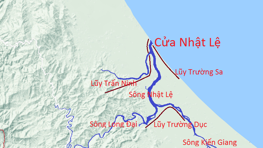 Lũy Thầy kéo dài 12 km và được xây dọc theo sông Nhật Lệ