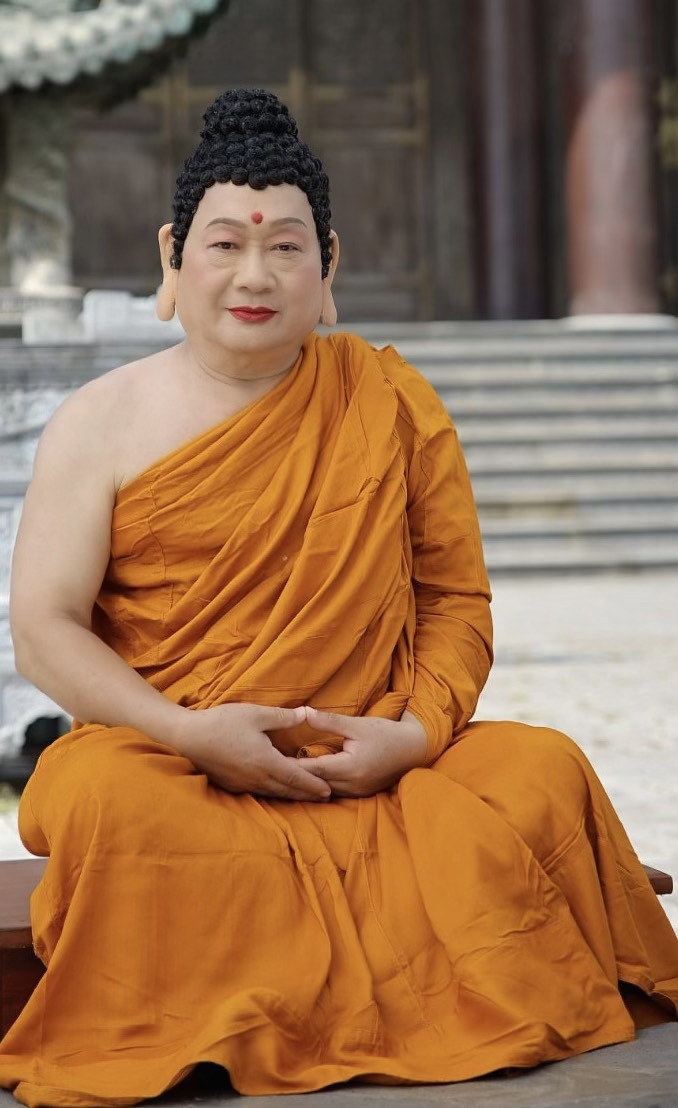 NSND Tiến Đạt hóa thân vào vai Đức Phật Thích Ca không ai nhận ra