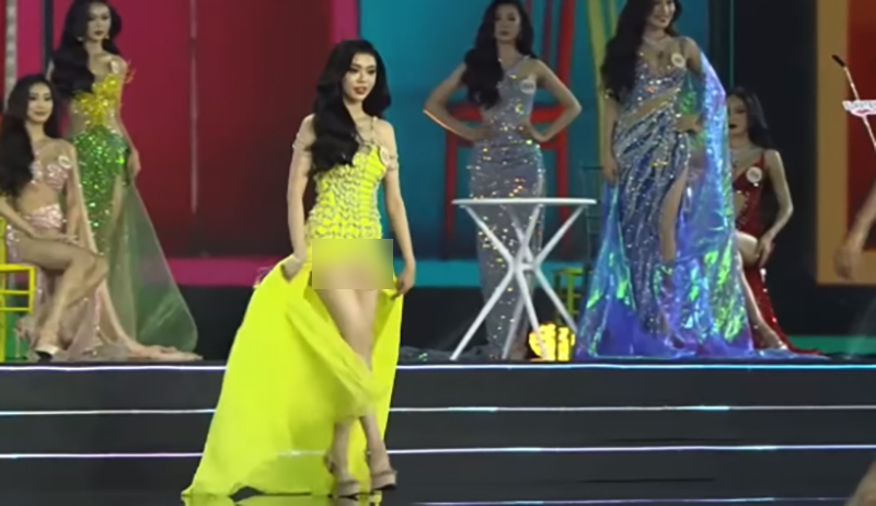 Một thí sinh Miss Grand Vietnam gặp sự cố hớ hênh trên sân khấu, khán giả không dám nhìn - ảnh 2