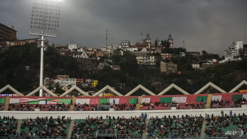 Hình ảnh sân vận động Barea tại Madagascar - nơi xảy ra vụ giẫm đạp khiến ít nhất 13 người tử vong