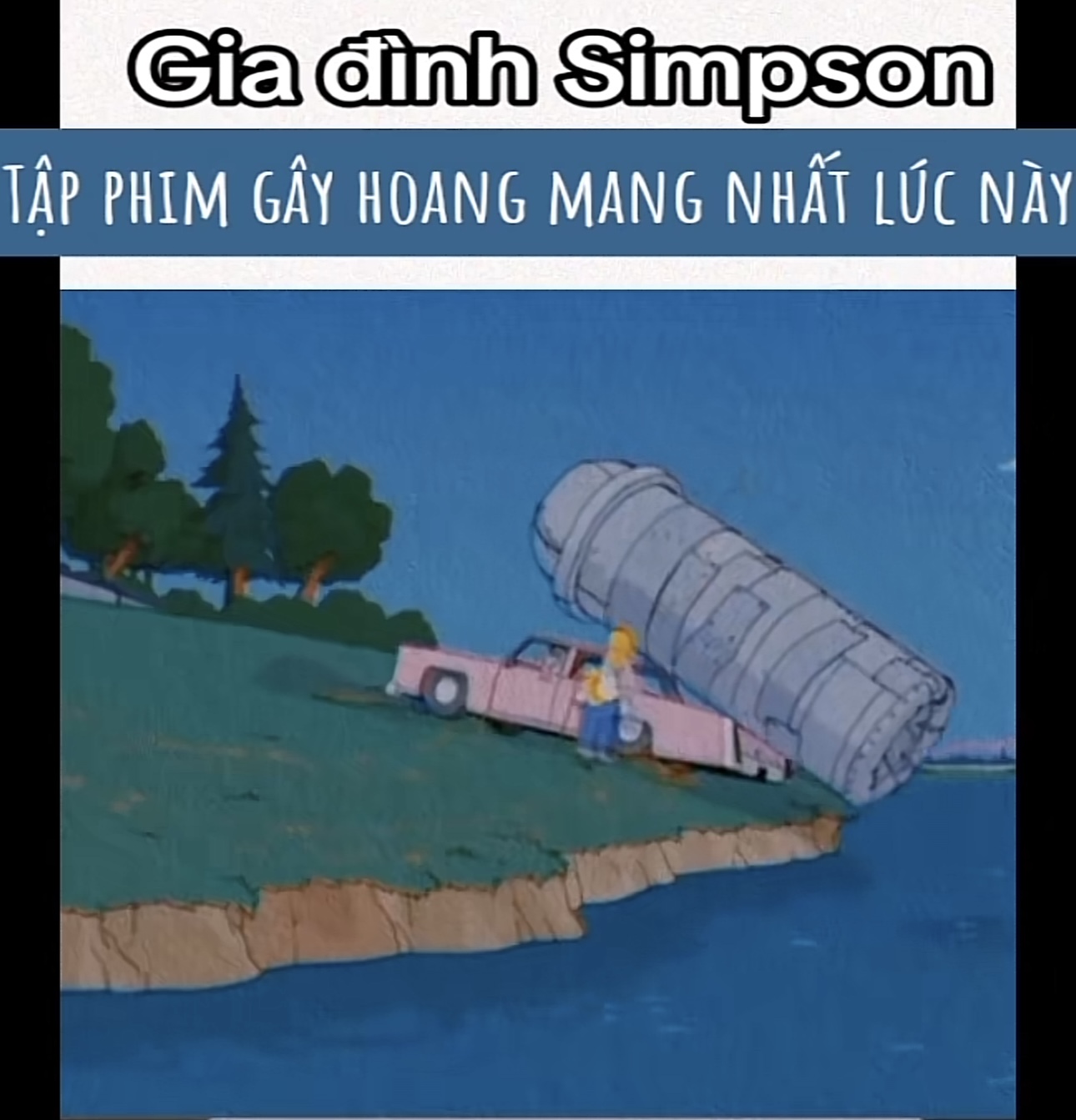 Đoạn phim 'Gia đình Simpsons' có chi tiết xả thải xuống hồ