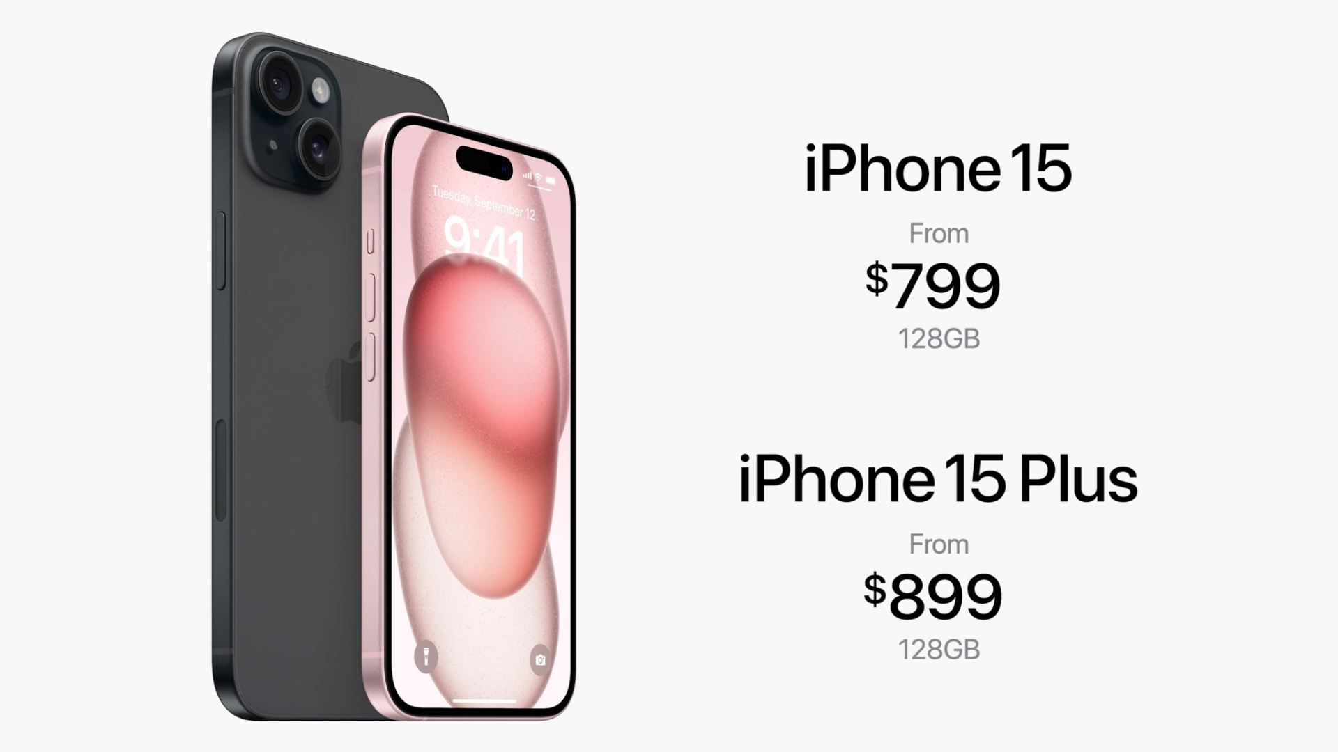 Giá chính thức của iPhone 15 và iPhone 15 Plus