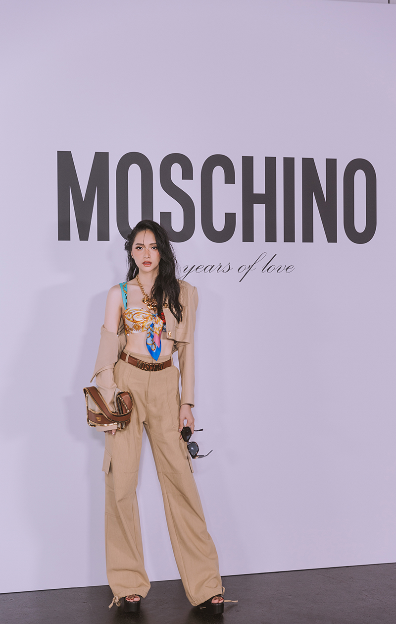 Hương Giang cá tính tại show thời trang Moschino ở Milan Fashion Week