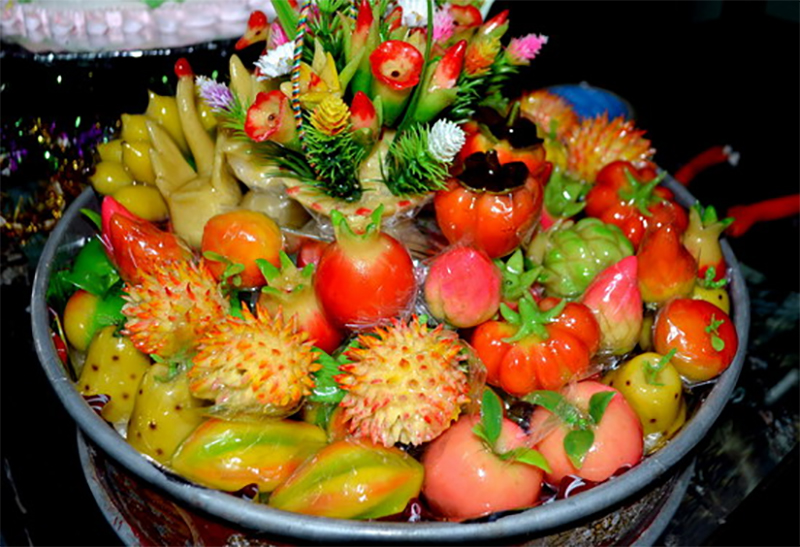 Bánh đậu xanh trái cây ngày xưa thường xuất hiện trong các bữa tiệc quyền quý