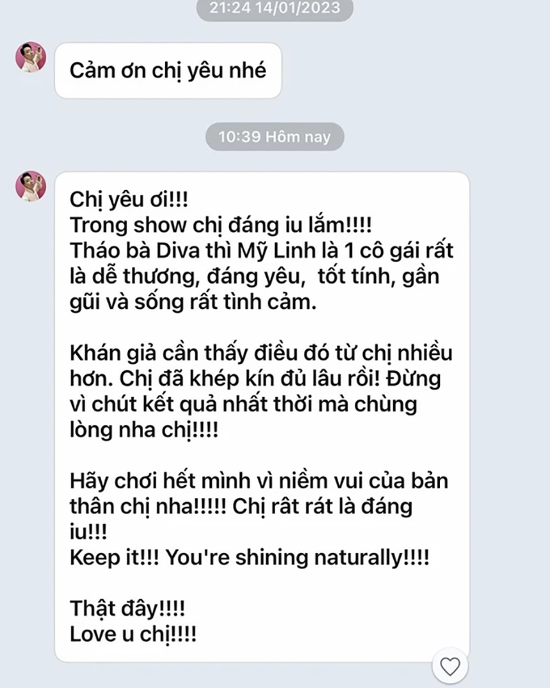 Trấn Thành gửi tin nhắn an ủi đàn chị