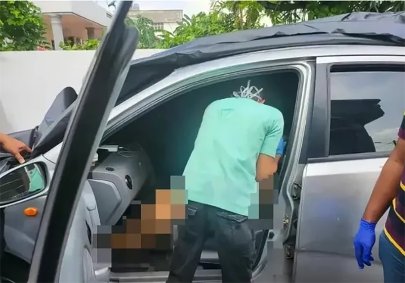 Sau khi gây án, thủ phạm mang thi thể Hứa Giai Linh đặt vào trong một chiếc xe để đánh lạc hướng điều tra
