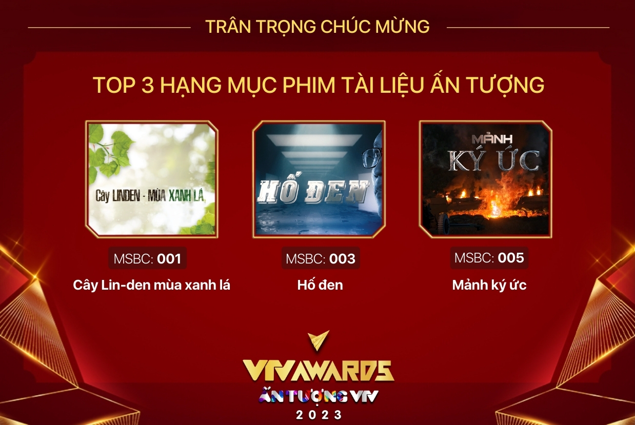 Top 3 đề cử Phim tài liệu ấn tượng của năm tại VTV Awards 2023