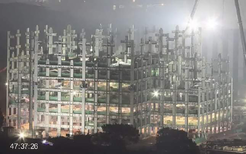 Xôn xao đoạn clip 'pháp sư Trung Hoa' xây tòa nhà 57 tầng chỉ trong 19 ngày, netizen lo sợ không dám vào ở - ảnh 2