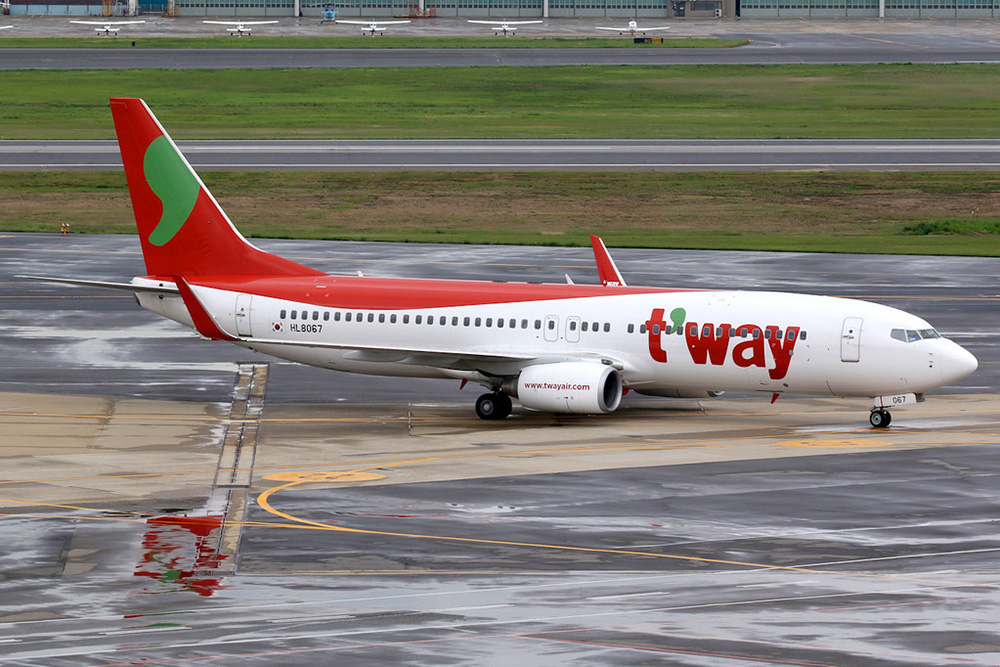 Máy bay T'way Air mang số hiệu TW216 đã gặp sự cố trong hành trình bay từ Nhật Bản đến Hàn Quốc