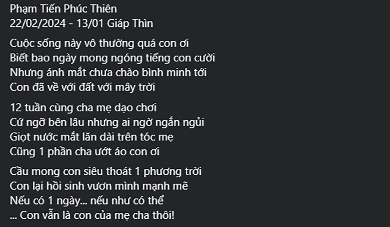Bài thơ đưa tiễn con lên đường của Tấn Lộc đăng tải khiến ai cũng ngậm ngùi