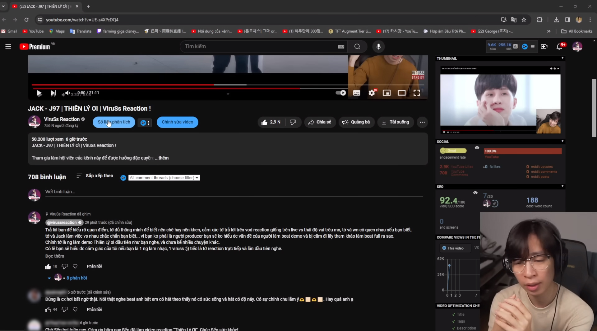 ViruSs đăng tải thêm một video để giải thích rõ và tuyên bố không làm video reaction về Jack