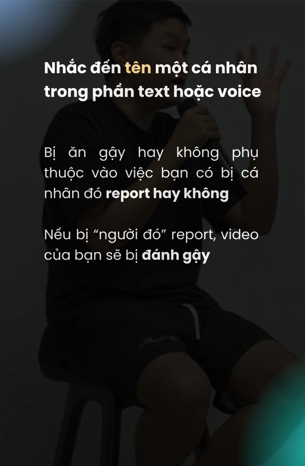 Nếu nhắc một cá nhân khác trong video của mình thì cần nên cẩn thận