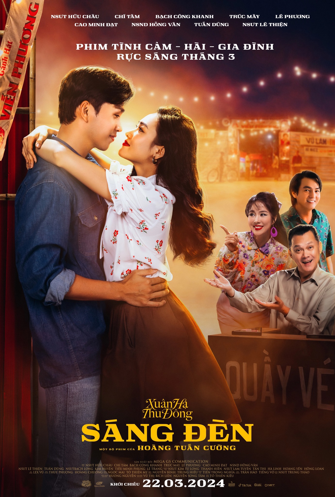 Bộ phim Sáng Đèn đang chiếu tại các rạp Việt Nam có sự tham gia của Hồng Loan - con gái cố NS Vũ Linh
