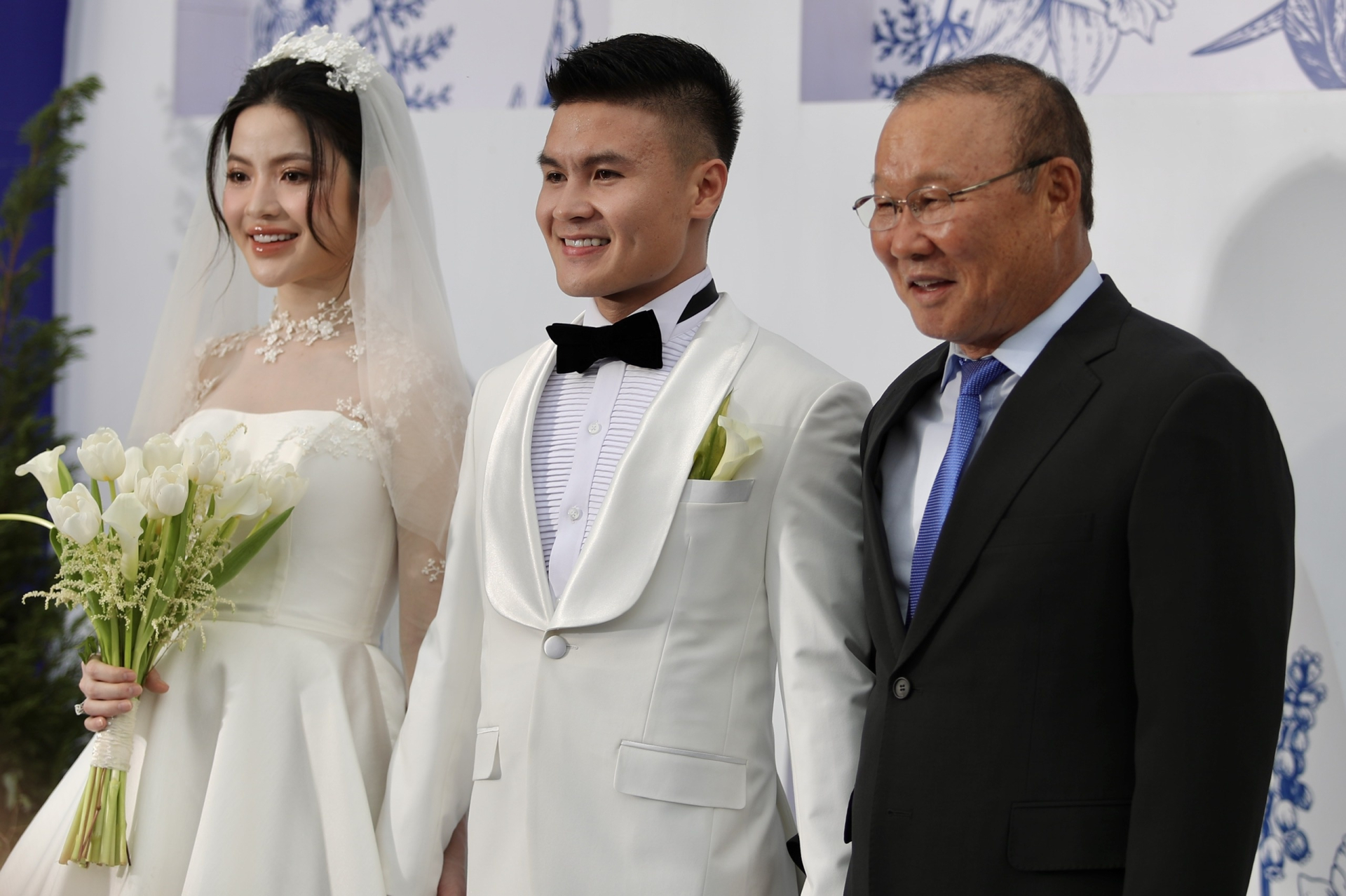 HLV Park Hang Seo đã đến chúc phúc cậu học trò cưng vào hôn lễ ngày 28/3 và cách đây ít ngày ông đã quay về Hàn Quốc