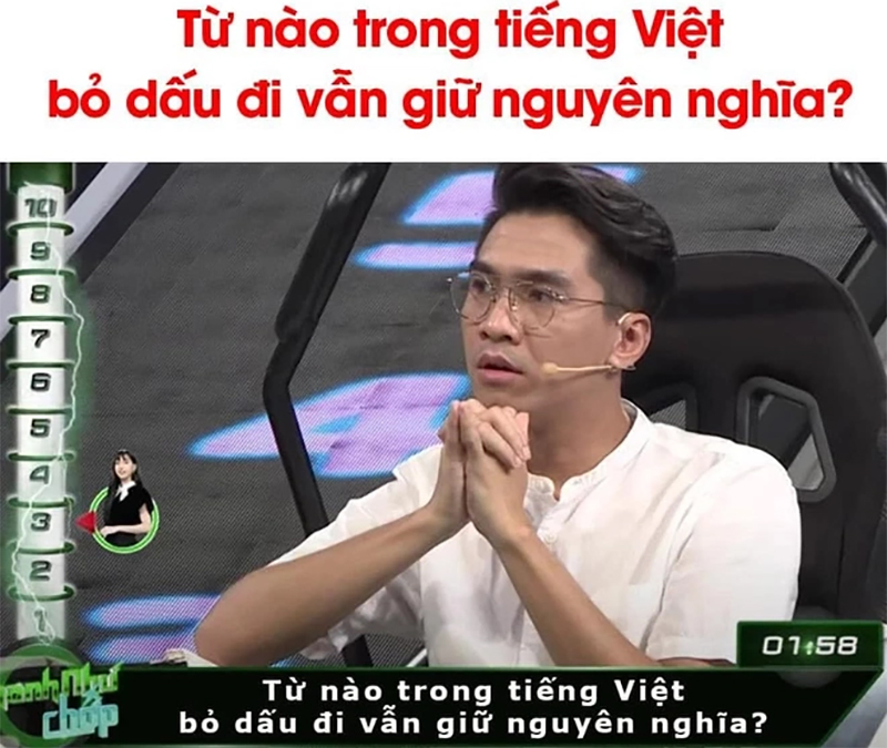 Câu hỏi 'Từ nào trong tiếng Việt bỏ dấu vẫn giữ nguyên nghĩa' khiến nhiều người phải bó tay