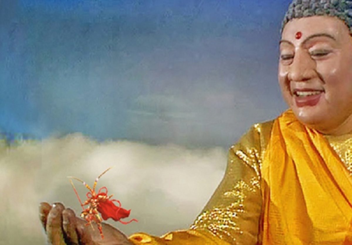 Phật Tổ Như Lai là người giam Tôn Ngộ Không dưới chân núi Ngũ Hành Sơn