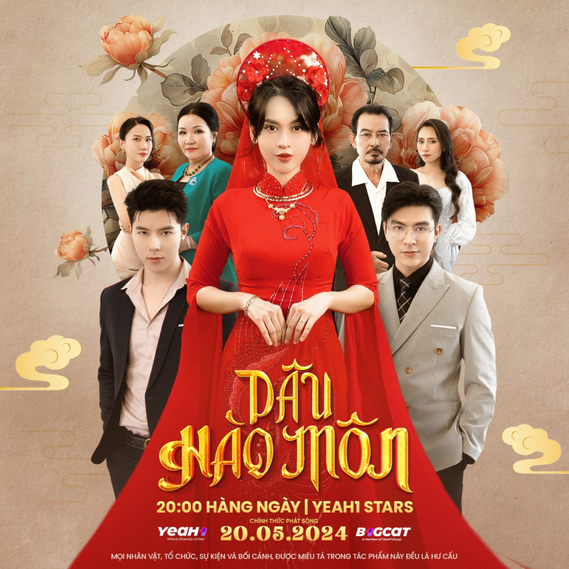 Web-drama 'Dâu hào môn' thu hút sự quan tâm của khán giả gần đây có sự tham gia của Tú Vi, Ngân Quỳnh, Trung Huy, Steven Nguyễn...