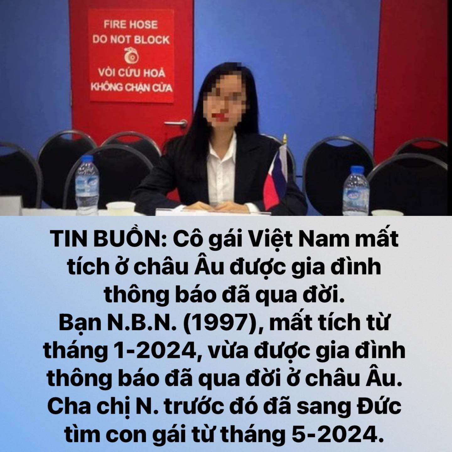 Nhiều tài khoản trên mạng xã hội gửi lời chia buồn sâu sắc đến gia đình nữ du học sinh