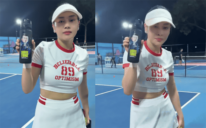 Phương Oanh khoe ảnh đến sân pickleball