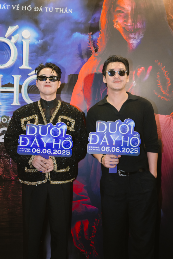 Dàn anh tài đổ bộ thảm đỏ chúc mừng Kay Trần và Thanh Duy góp mặt trong dự án 'Dưới đáy hồ'