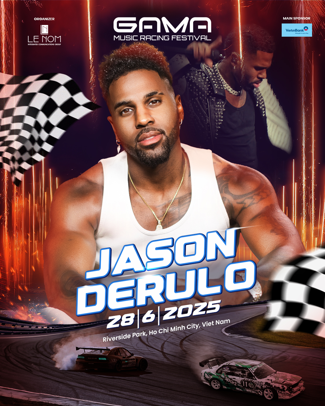 Jason Derula xuất hiện trong GAMA Music Racing Festival vào cuối tháng 6/2025