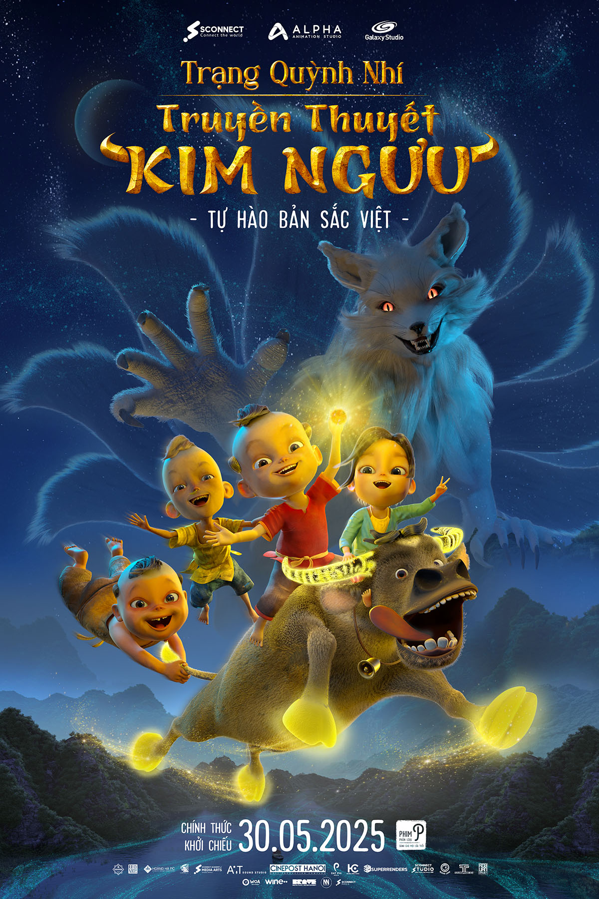 Poster chính thức của 'Trạng Quỳnh nhí: Truyền thuyết Kim Ngưu'