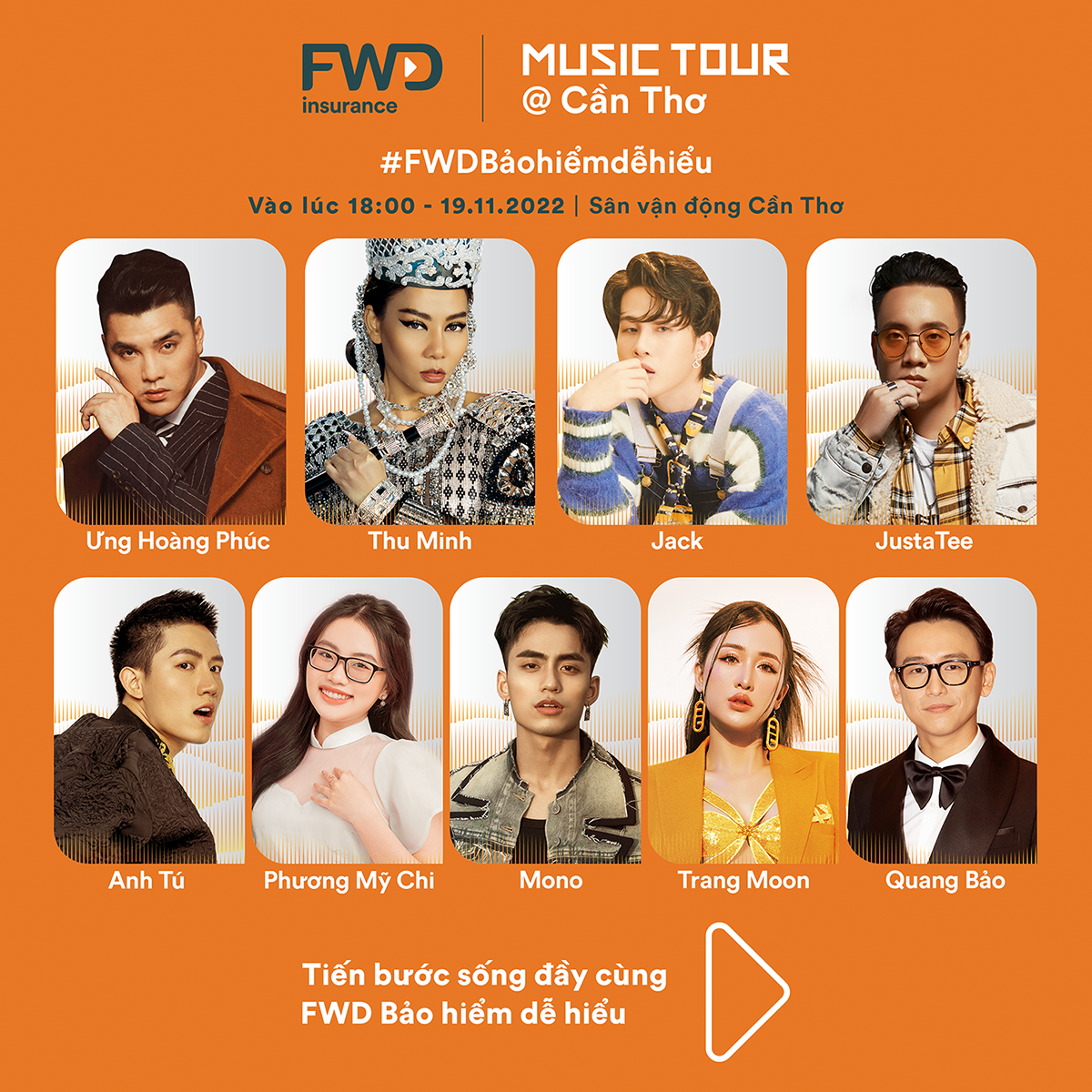 FWD Music tour poster