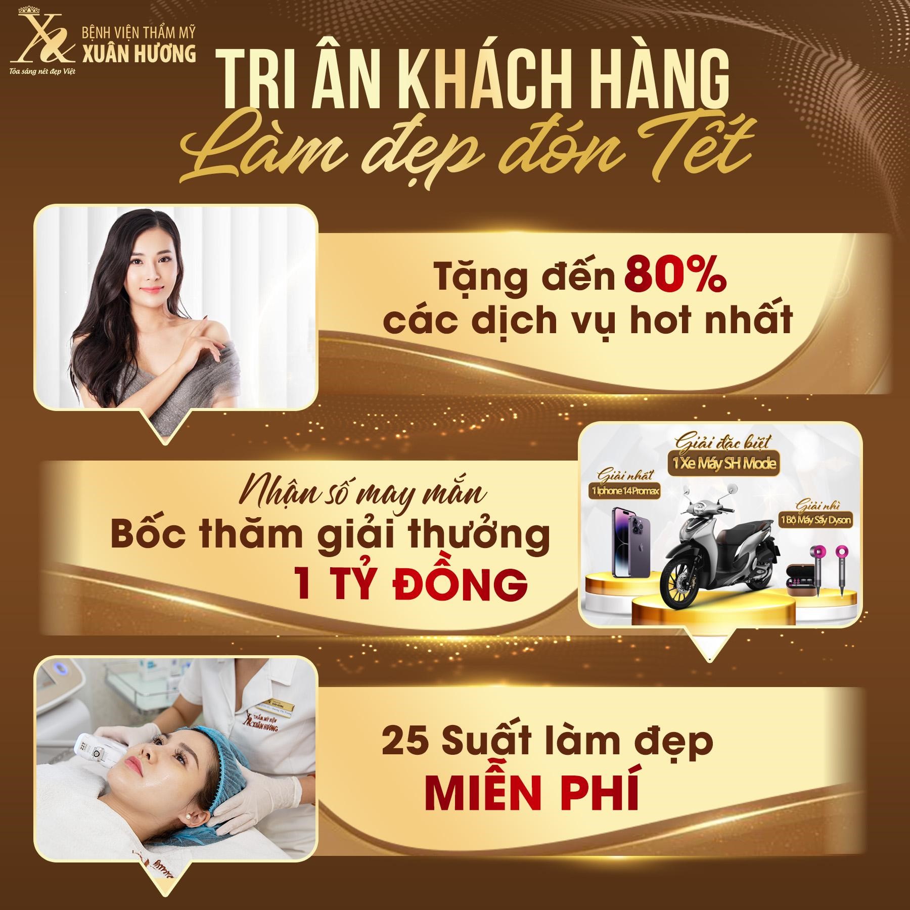 Làm đẹp đón tết, Bệnh viện Thẩm mỹ Xuân Hương trợ giá sốc đến 80% - ảnh 1