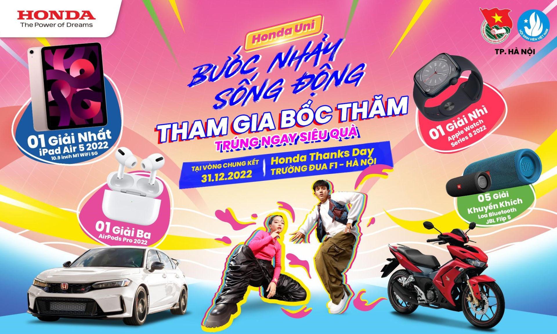 Cơ hội nhận quà khủng cho khán giả tại Chung kết cuộc thi vũ đạo Honda UNI – Bước Nhảy Sống Động - ảnh 3
