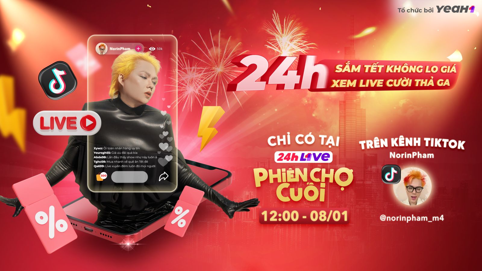 Hot TikToker Phạm Thoại livestream 24h liên tục trong chương trình lần đầu tiên xuất hiện tại Việt Nam - ảnh 1
