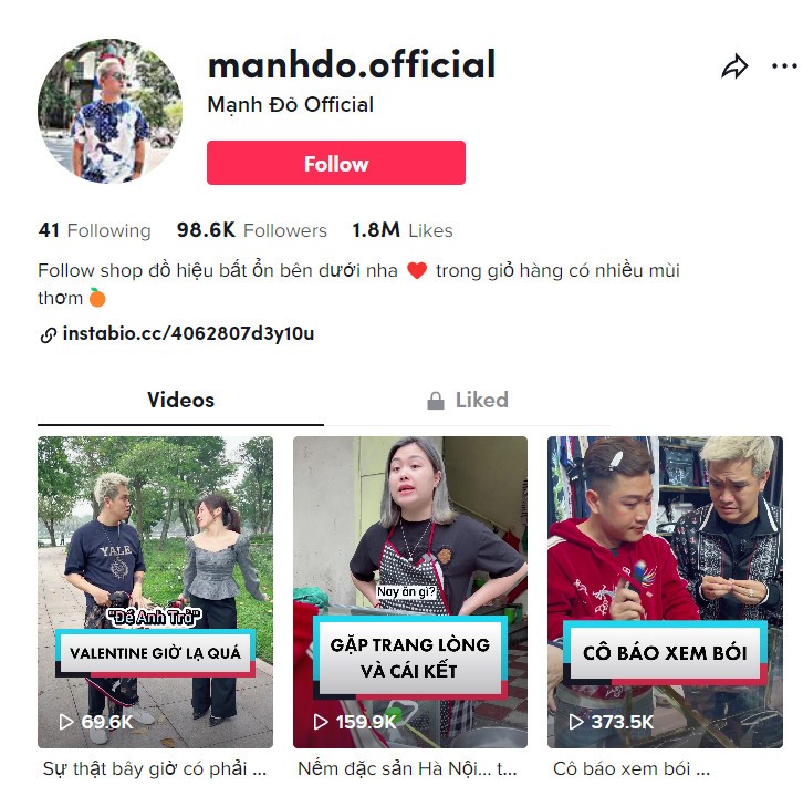 Gặp gỡ Mạnh Đỏ - Từ người kinh doanh đồ hiệu đến “cây hài mới nổi” trên TikTok - ảnh 1
