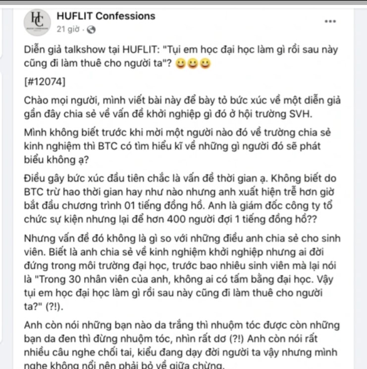 Nhân vật diễn giả nói không cần bằng đại học ở trường đại học nọ là ai? - ảnh 1