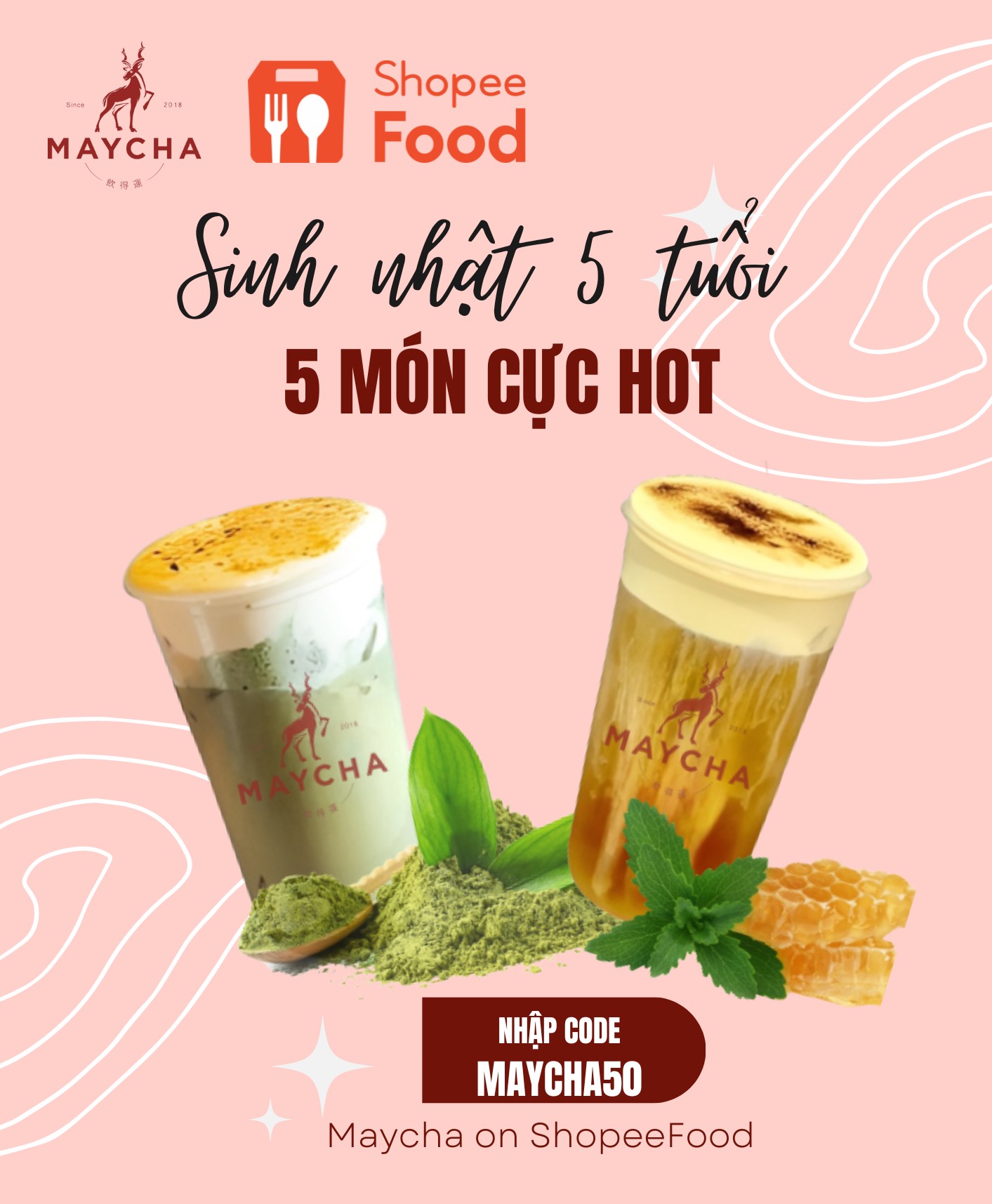 Maycha mừng sinh nhật 5 tuổi khao món 5 đồng trên ShopeeFood - ảnh 3
