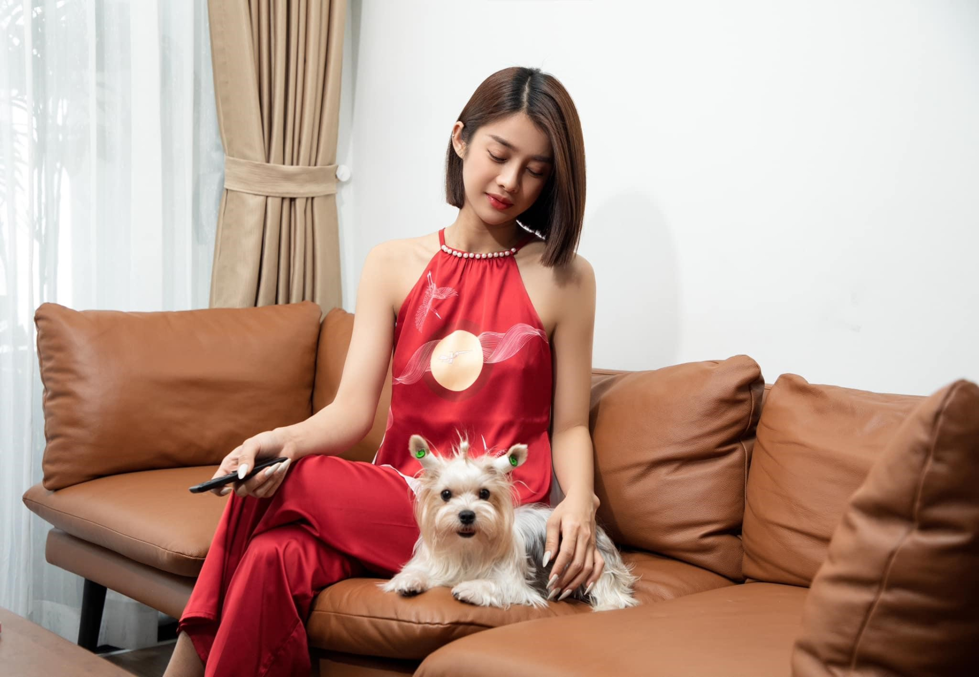 Diễn viên Trình Mỹ Duyên hóa dịu dàng trong set yếm lụa của nhà mốt Vingo - ảnh 1