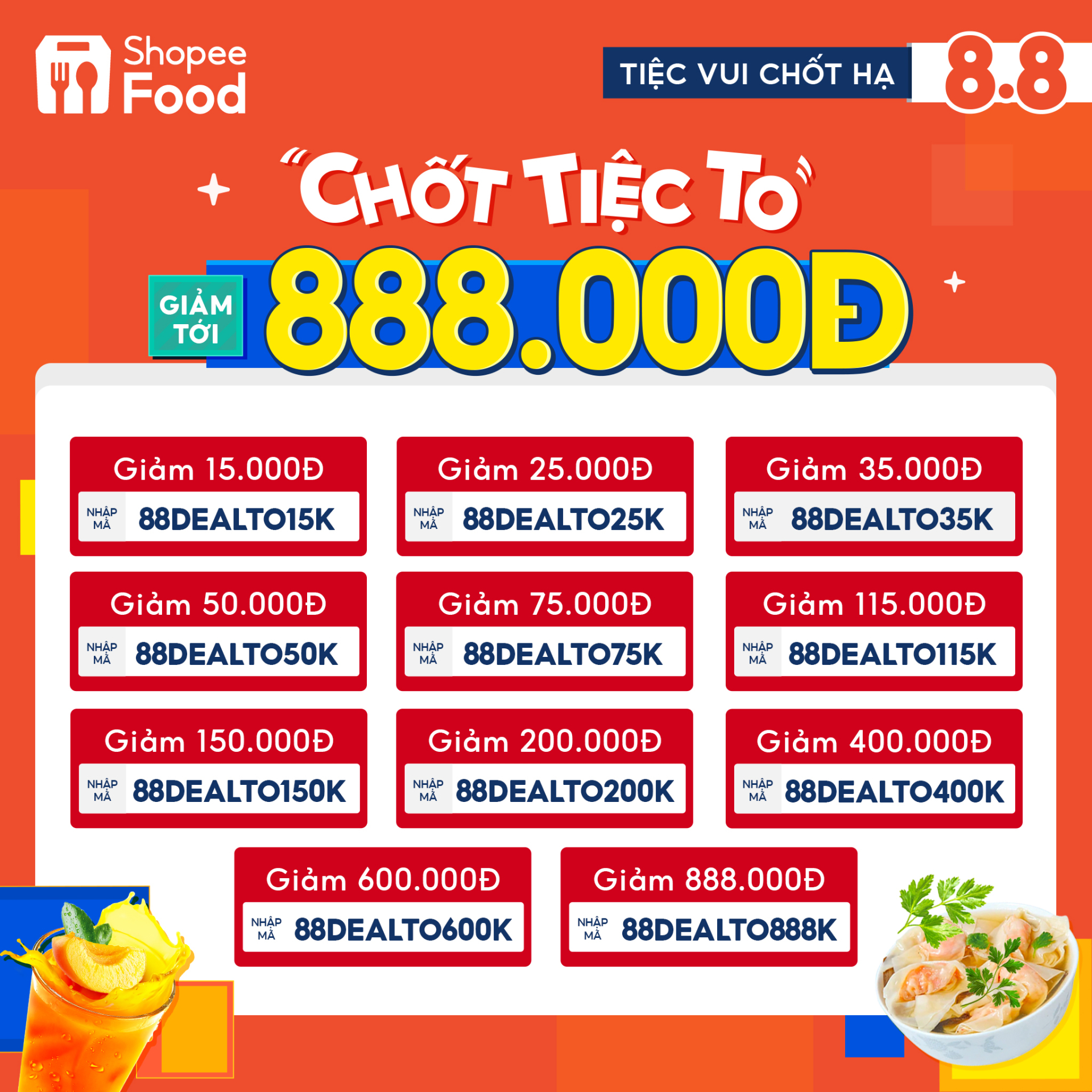 Cùng ShopeeFood tiễn hè, đón thu bằng loạt ưu đãi cực cháy tại siêu tiệc 8.8 hôm nay - ảnh 5