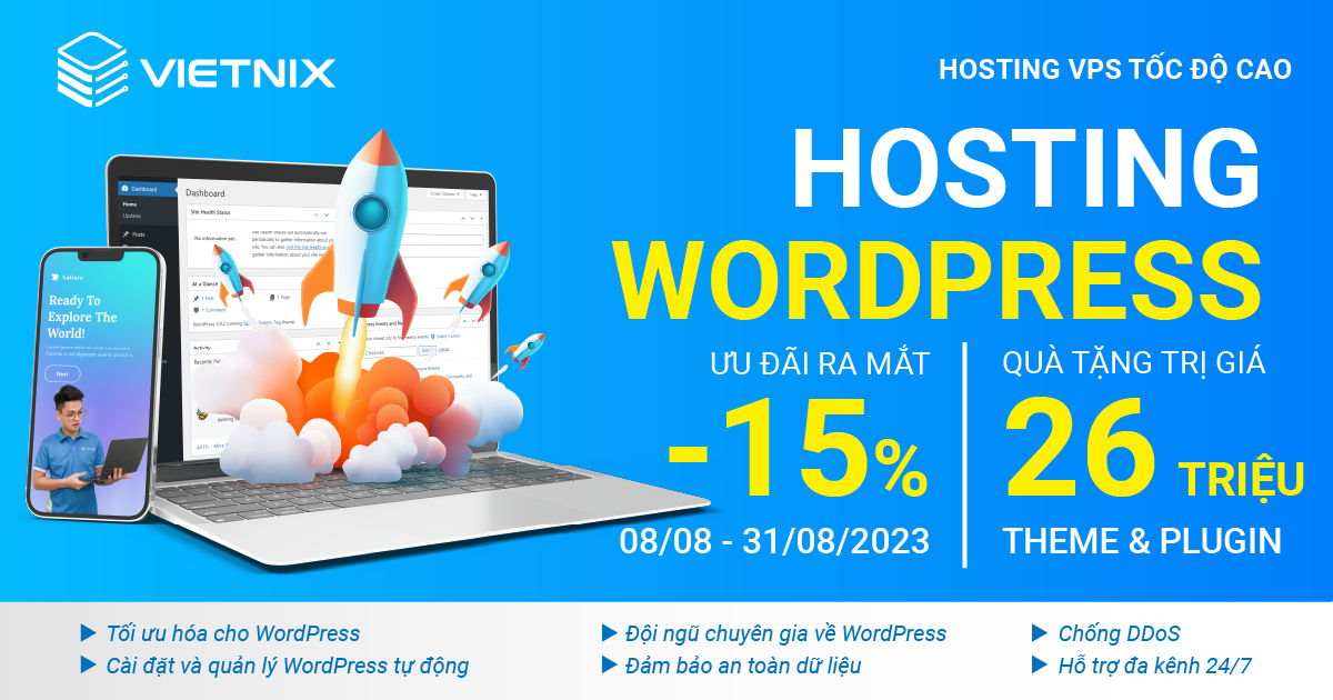 WordPress Hosting Vietnix giúp khởi tạo website nhanh chóng - ảnh 3