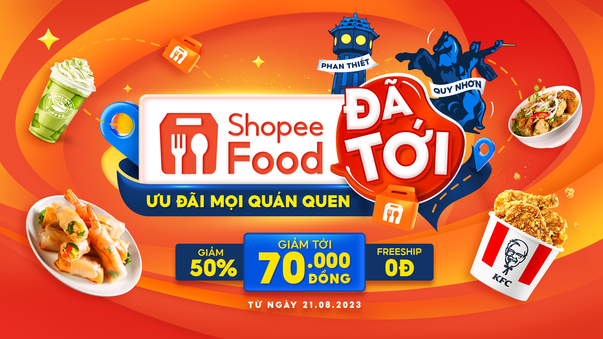 ShopeeFood đổ bộ Phan Thiết và Quy Nhơn cùng lúc, khao tín đồ ăn uống chùm ưu đãi cực xịn từ quán quen! - ảnh 1