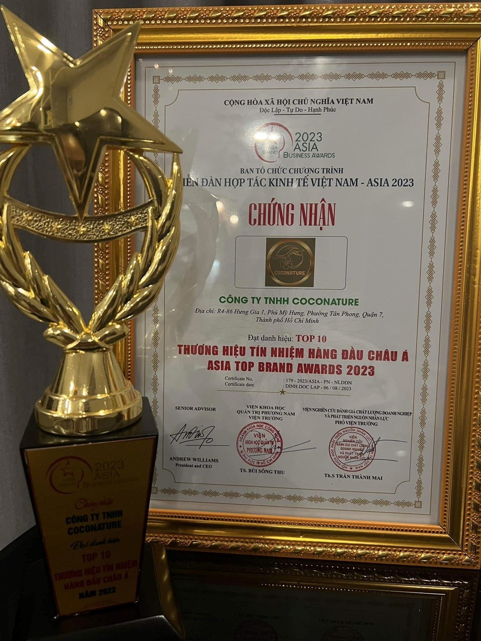 Dầu Gội Coconature: Sản phẩm được Vinh Danh Top 10 Các Sản Phẩm Uy Tín Chất Lượng Asia 2023 - ảnh 3
