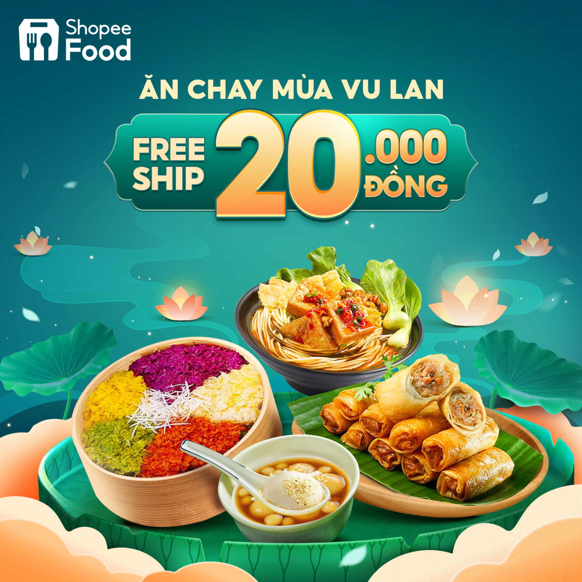 Vu Lan ăn chay cả ngày để bày tỏ lòng thành cùng với cha mẹ, tìm ngay trên ShopeeFood - ảnh 1