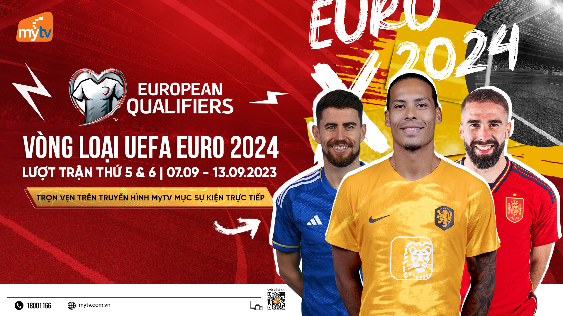 Xem vòng loại Euro 2024 trực tiếp trên truyền hình MyTV: khởi tranh lượt trận 5, 6 - ảnh 1