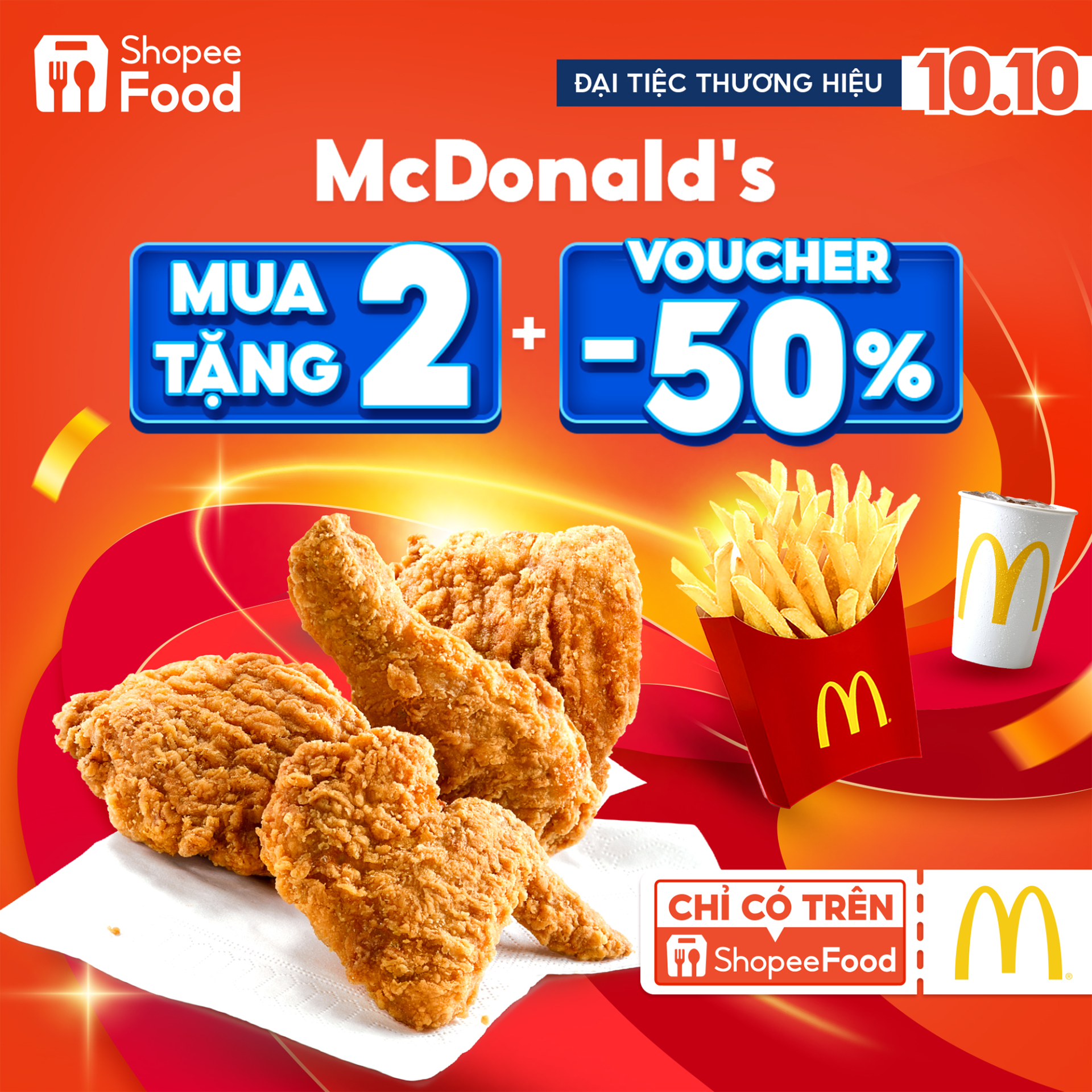 Thương hiệu HOT tề tựu trên ShopeeFood, tung deal độc quyền chỉ xuất hiện duy nhất trong ngày 10.10 - ảnh 2
