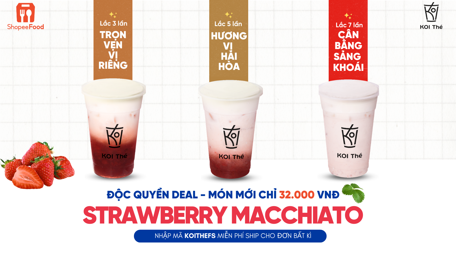 Món mới KOI Thé chỉ 32.000 đồng, độc quyền trên ShopeeFood - ảnh 1